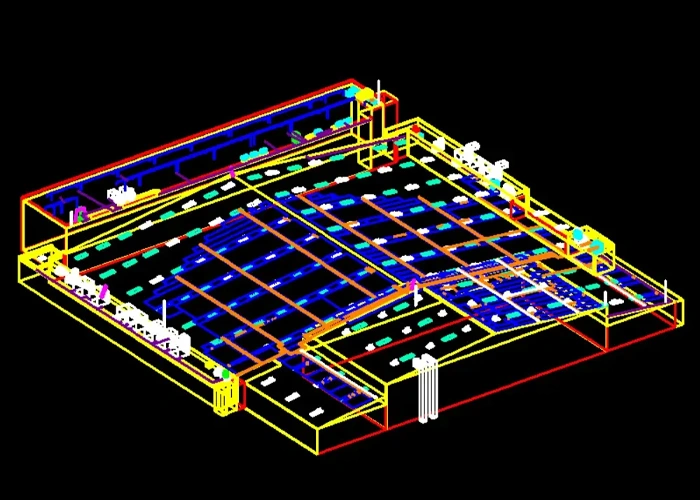3D model of a solar rooftop system with solar panels installed on a house roof generating clean energy from sunlight