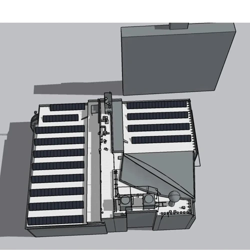 Report showing installation and performance of solar rooftop panels on a house building