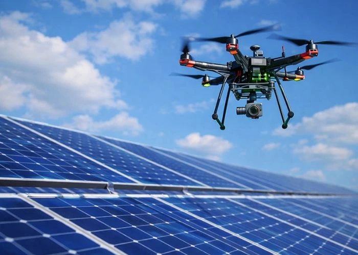 Drone Solar Panel Inspection for hotspots, cracks, and faults. Fast, safe, and cost-effective inspections to boost solar plant performance.