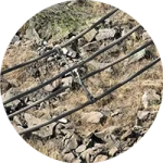 Spacer on bundle conductor transmission line drone inspection India
