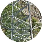 Tower cage inspection of high voltage transmission tower using drone survey India