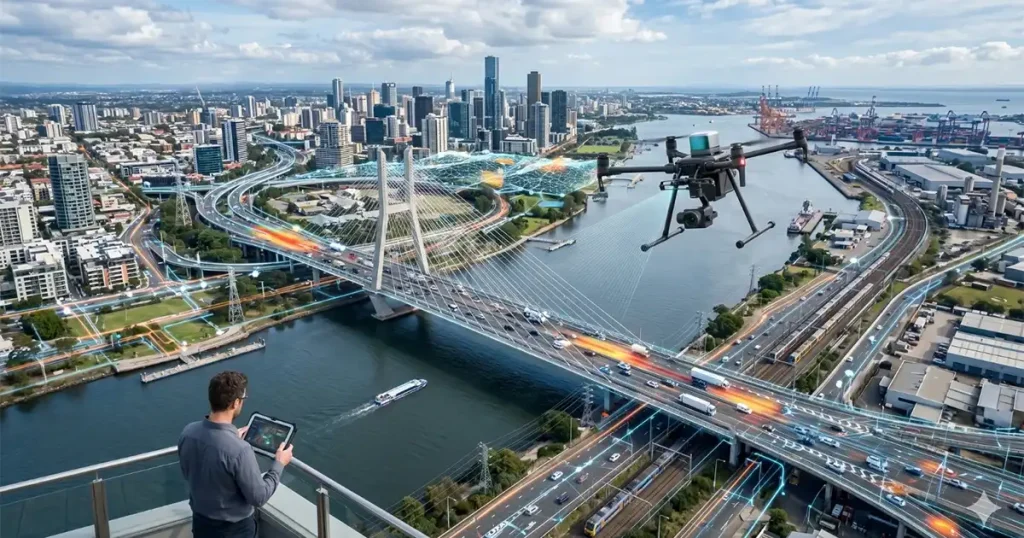 Drone Infrastructure Monitoring and Asset Mapping for Power Lines and Civil Structures