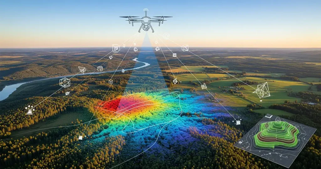 Drone Topographic LiDAR Survey for Solar Farms and Infrastructure Projects in India
